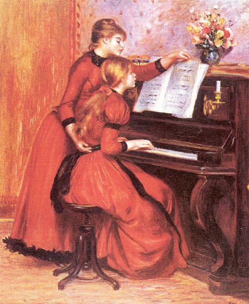 Pierre-Auguste Renoir: Young Girls at the piano, 1889. [Natrag]