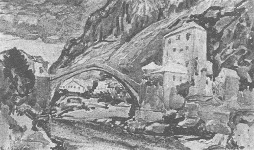 Лазар Дрљача: Стари мост, 1930.