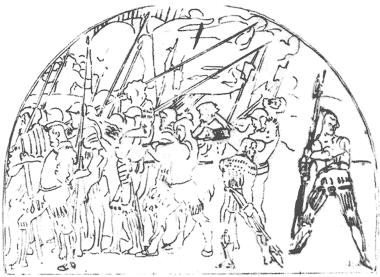 Ferdinand Hodler - Studija figure za "Povlacenje kod Marignana", oko 1898.