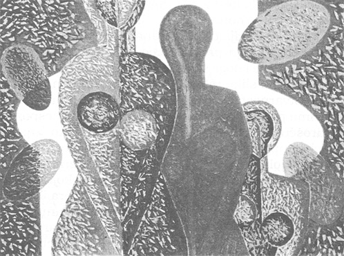 Senaid Buljubashic': Figure u prostoru, ulje na platnu, 2001.