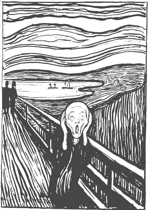 Edvard Munch (1863–1944.): Krik, 1895.