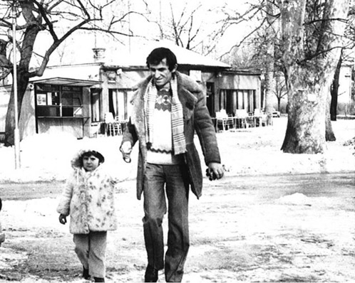 Sa kćerkom Milenom početkom 1980.