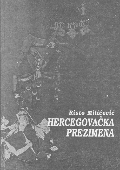 Risto Milićević: Hercegovačka prezimena