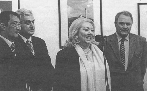Gradonachelnik Mostara Ljubo Beshlic' i ambasadorka Maryse Berniau