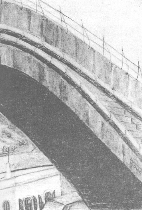 Салко Хонђо: Детаљ Старог моста